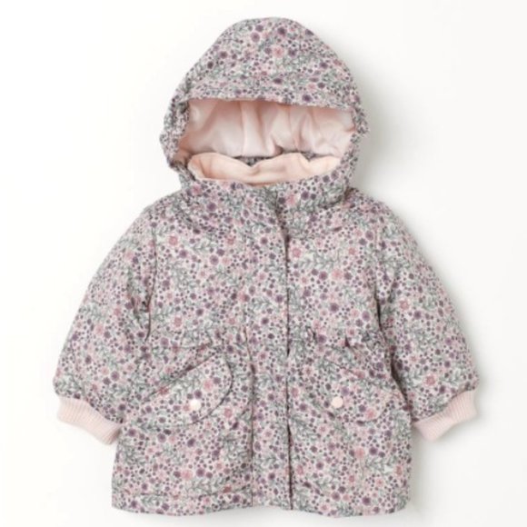 H&M toddler 2-3 Y floral Padded jacket NWT